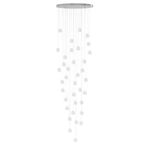 12 Lights & 24 Lights & 36 Lights Modern Crystal Ball Raindrop Chandelier