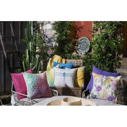 18"x 18" Watercolor Sunrise Dream Decorative Throw Pillow Cover