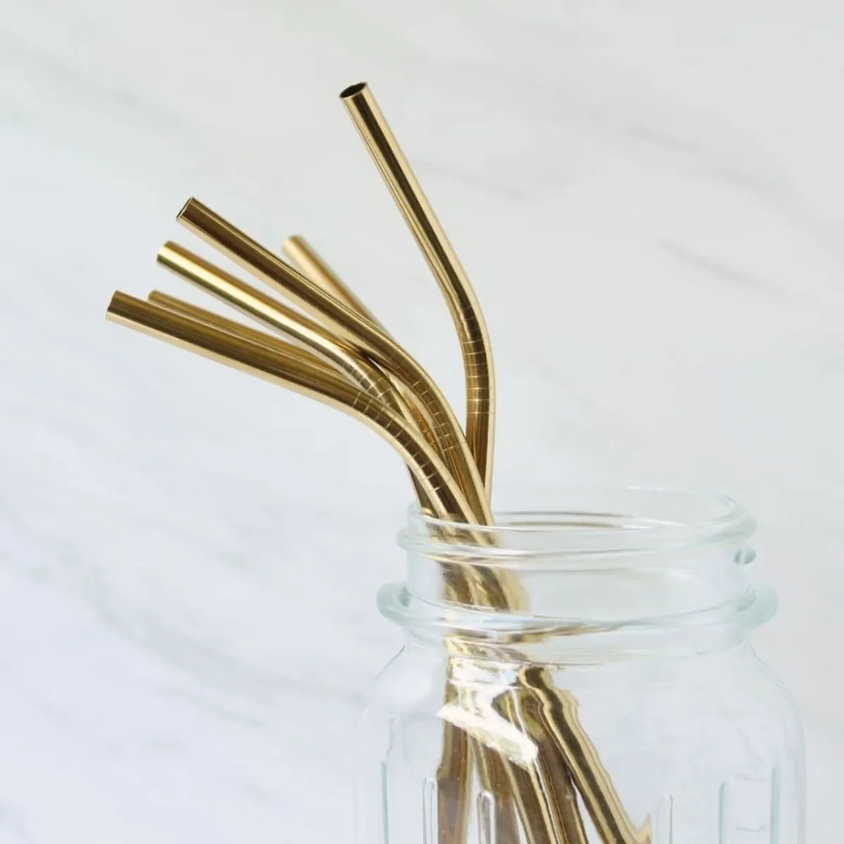 2 Brass Straws With Sisal Fibre Cleaner | 1 Straight And 1 Bent Straw | Travel Apt