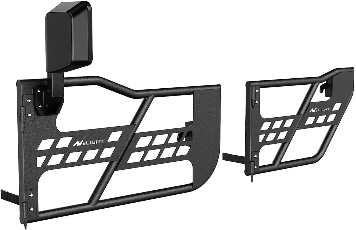 2007-2018 Jeep Wrangler JK 4Door Front Rear Tubular Doors W/Side View Mirrors