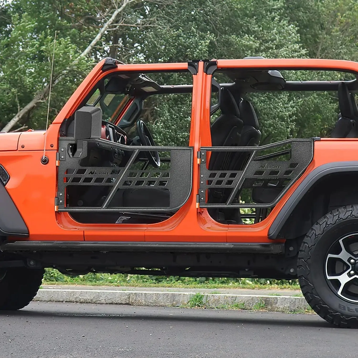 2018-2023 Jeep Wrangler JL | 2020-2023 Gladiator JT 2Door Front Rear Tubular Doors with Side View Mirrors