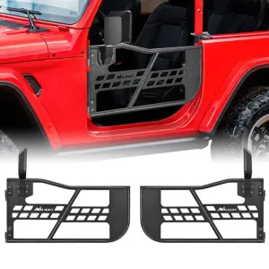 2018-2023 Jeep Wrangler JL | 2020-2023 Gladiator JT 2Door Front Tubular Doors with Side View Mirrors