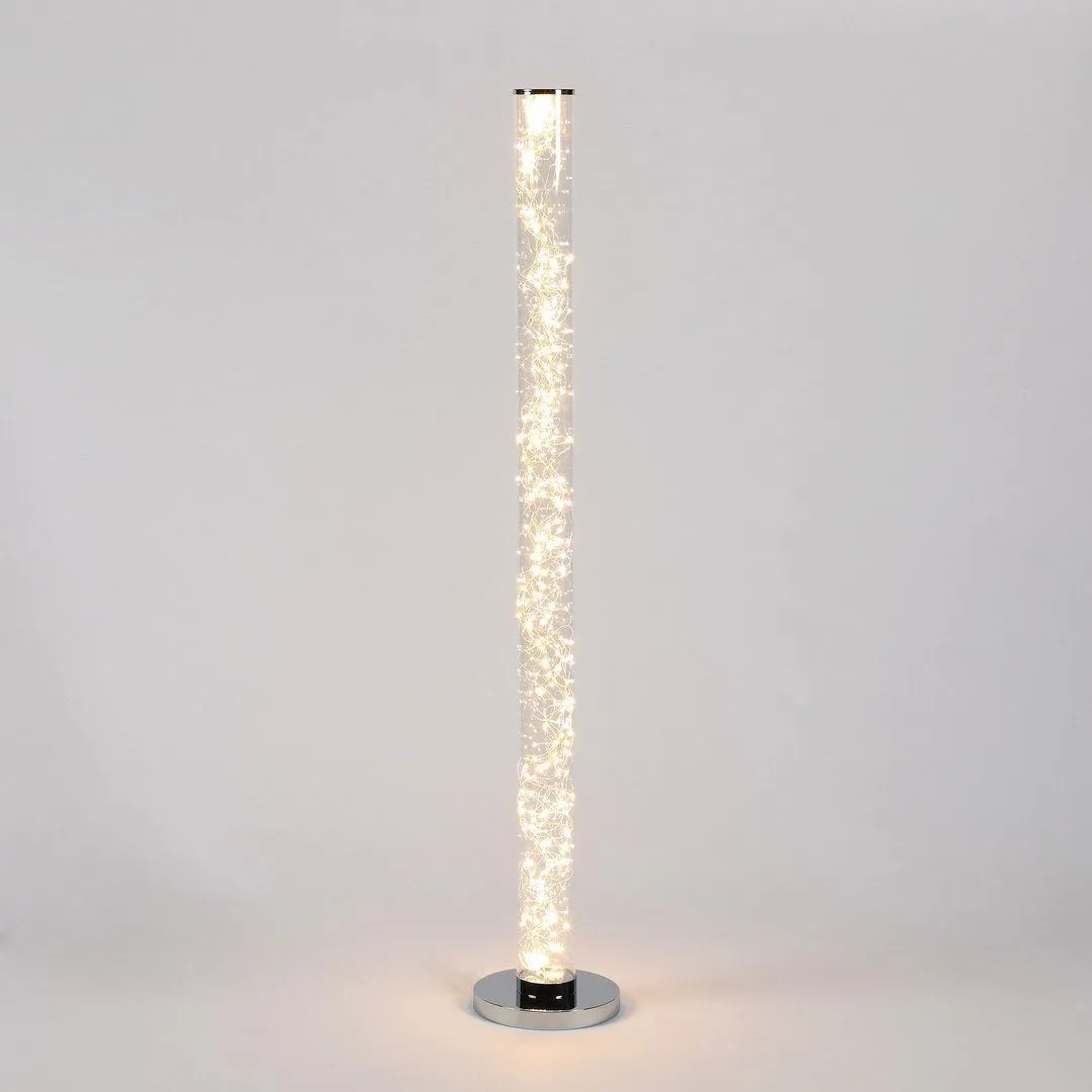 49" Exposed Rope LED Minari Clear Column Floor Lamp