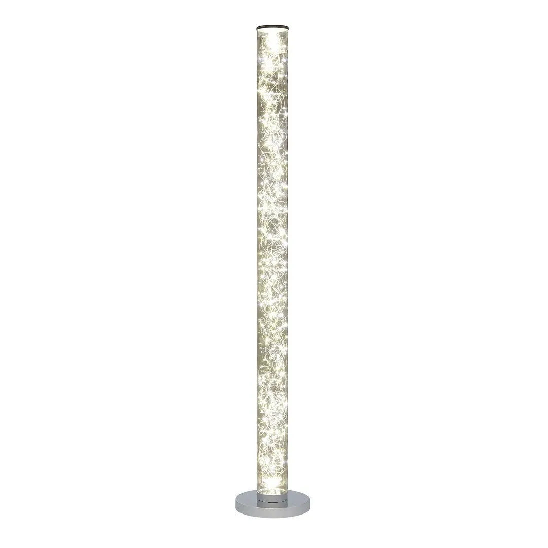 49" Exposed Rope LED Minari Clear Column Floor Lamp
