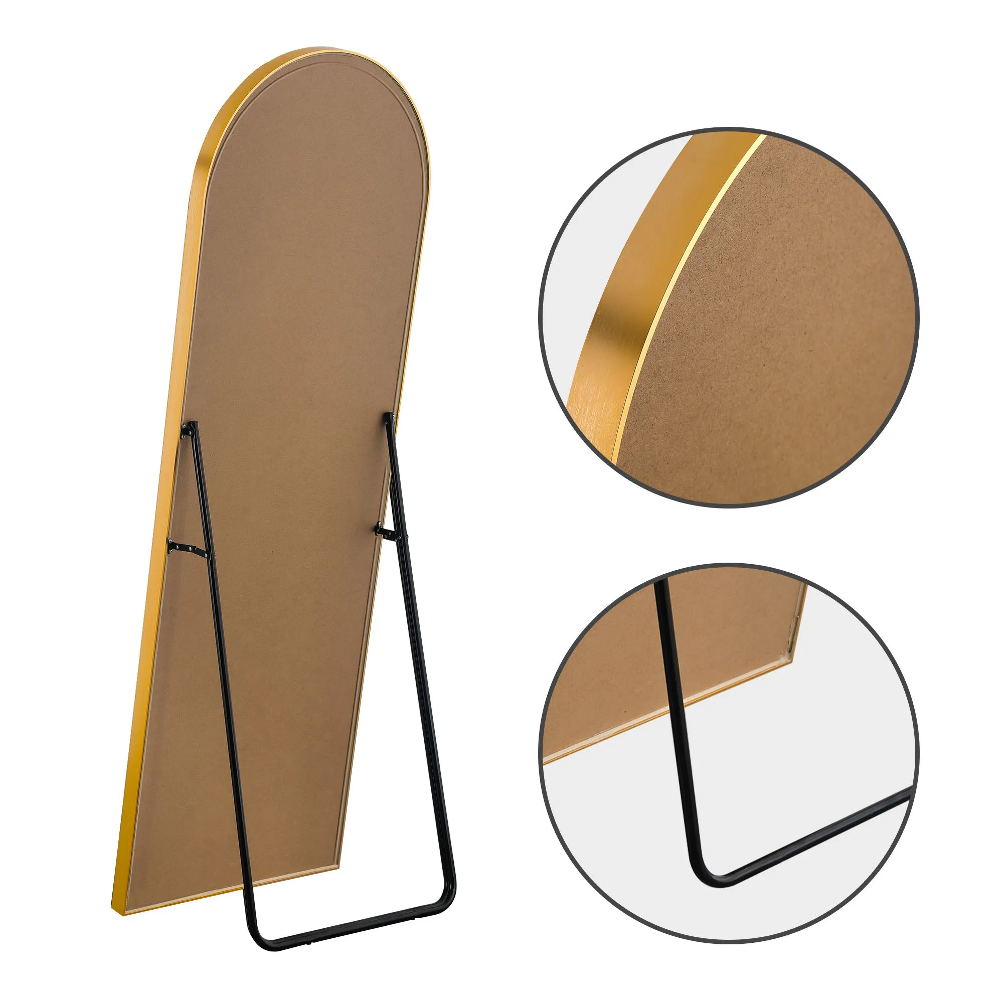66-in H x 30-in W Arched Top Mirror