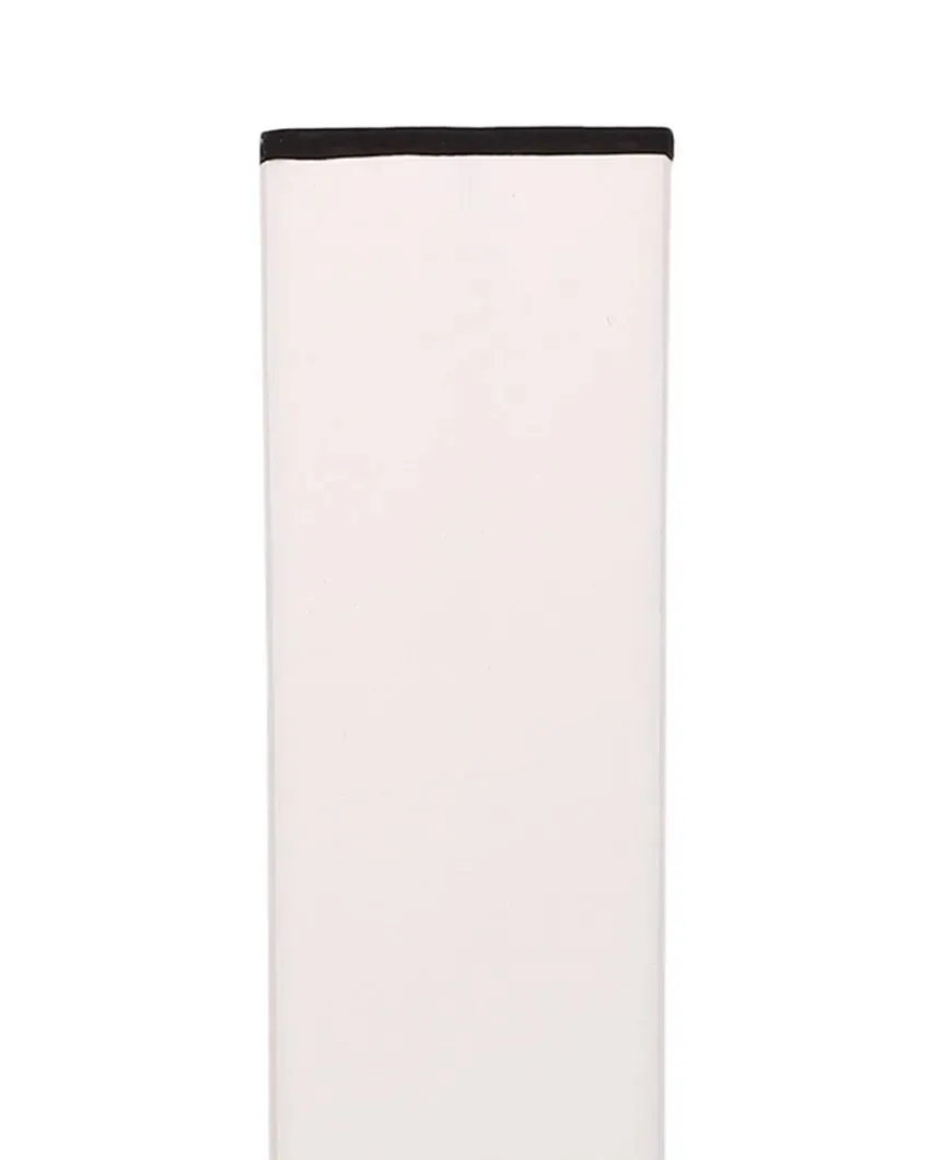 Ageless Design Multicolor Cotton Square Wood Floor Lamp | 2.8 Feet
