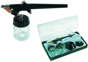AIR BRUSH KIT WITH 2 BOWLS AND HOSE