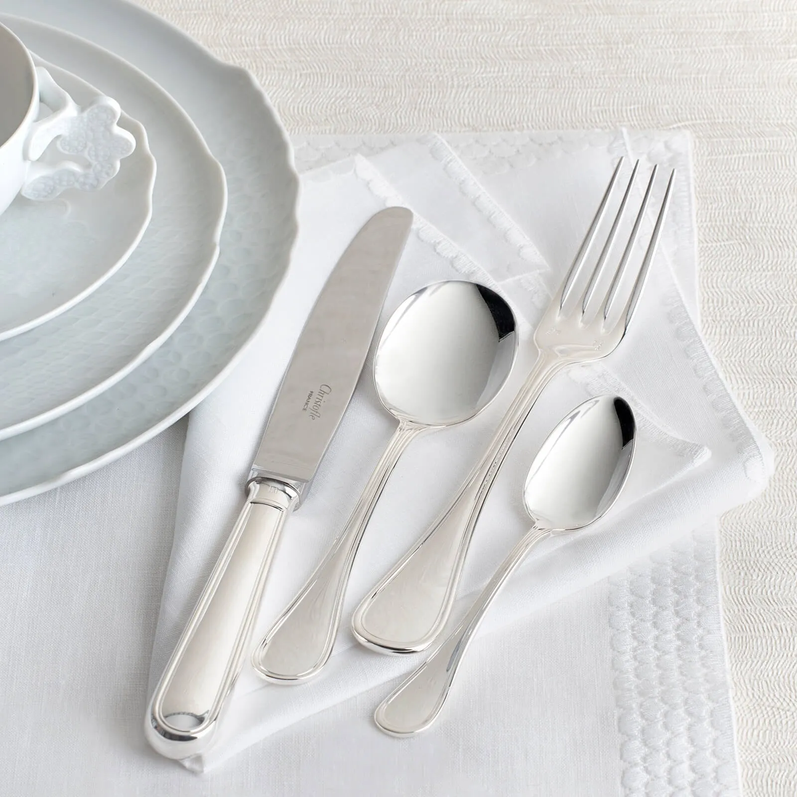 Albi 4-Piece Silver Plated Cutlery Set