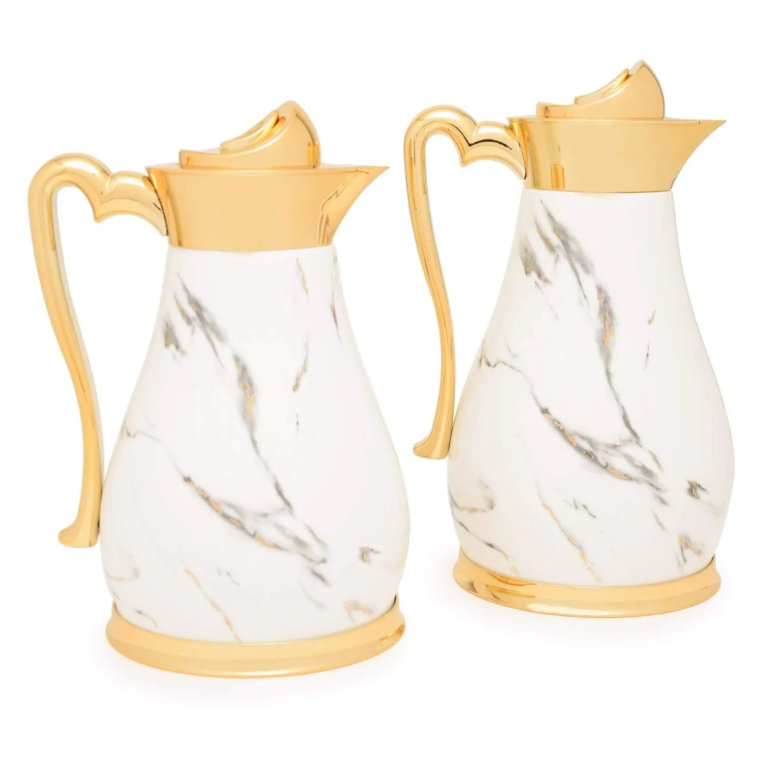 Am Dilwen Gold with Decorated Flask Tea Set - 22 Pieces - AM9415-S21/042