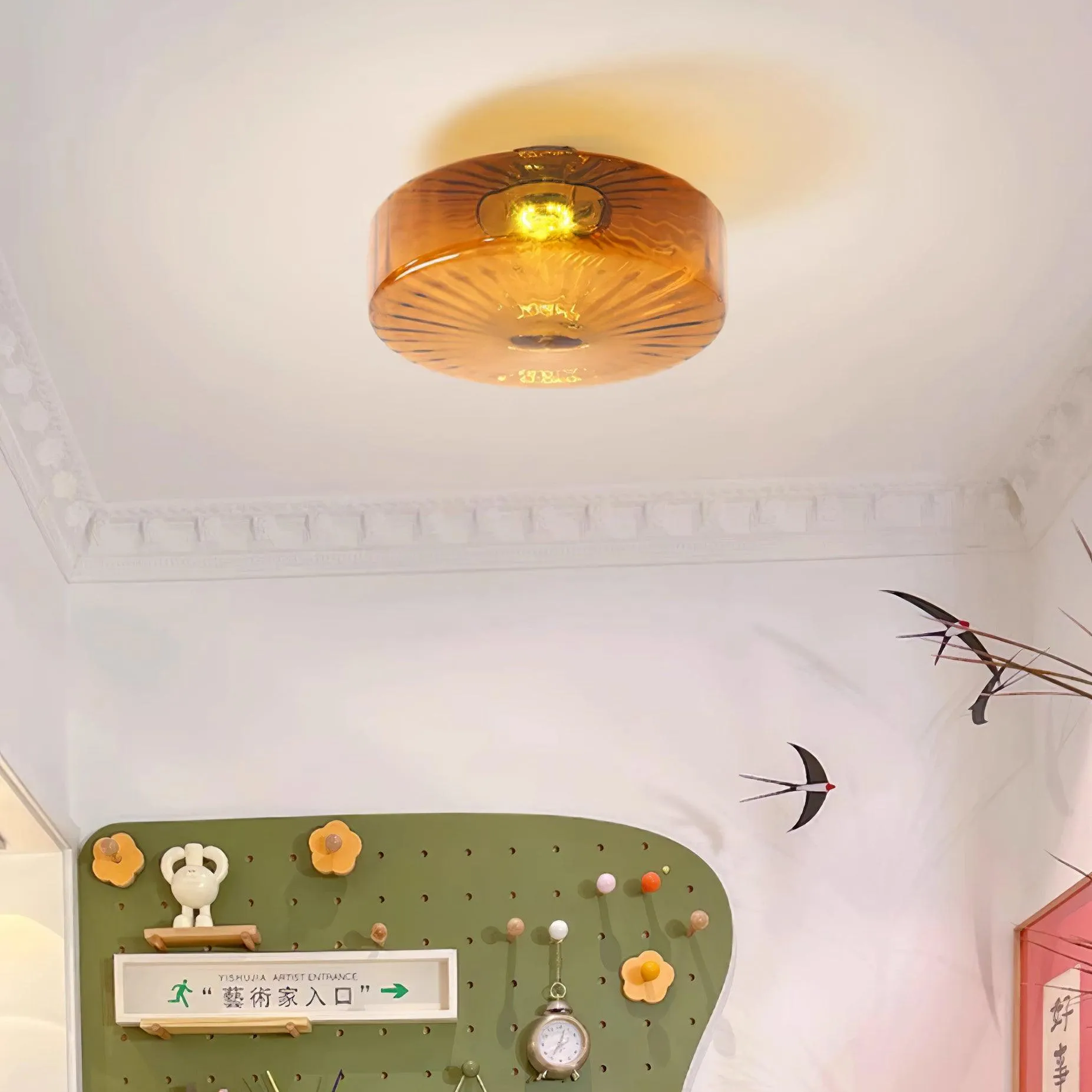 Amber Razia Ceiling Light