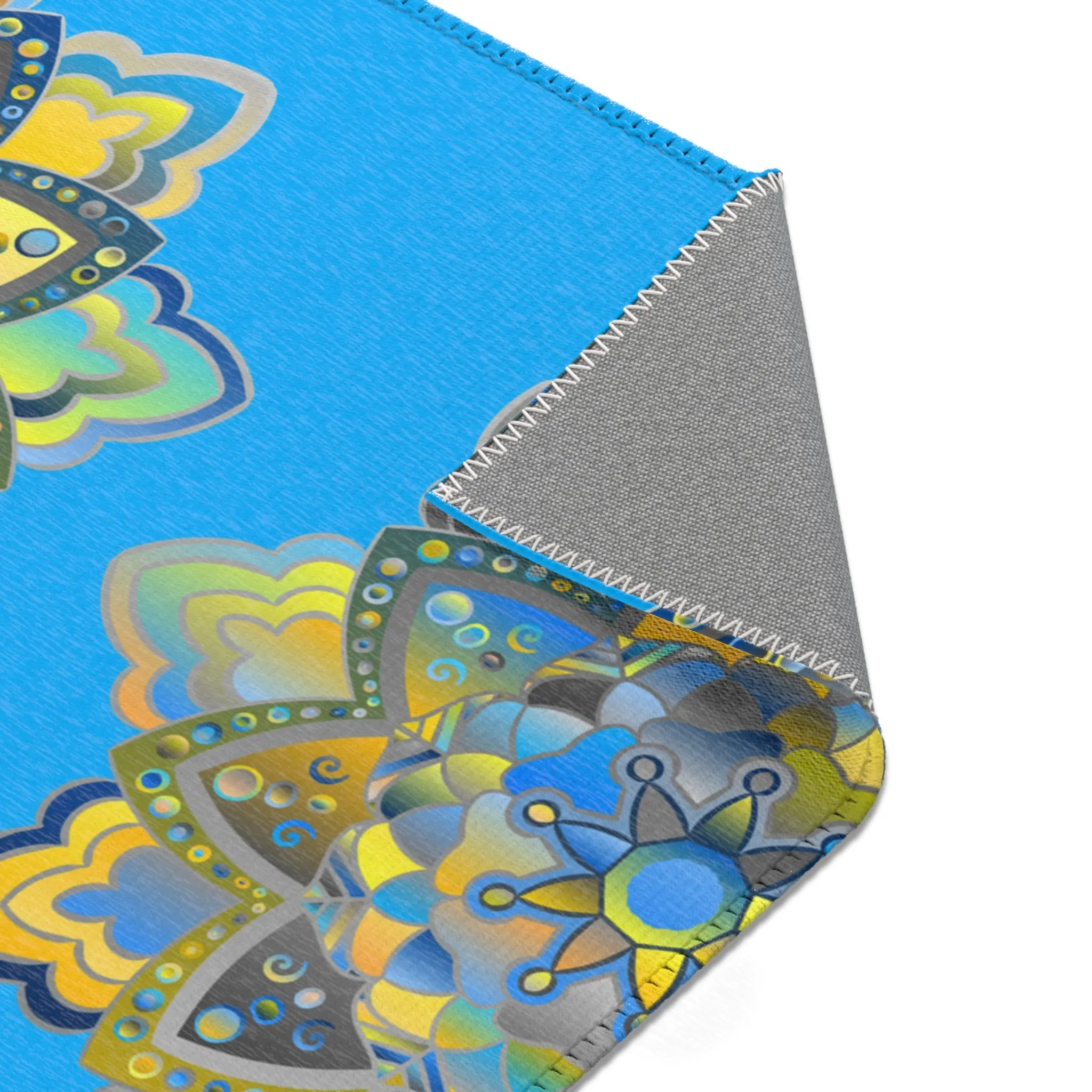 Area Rugs Featuring Hand-Drawn Mandala Designs