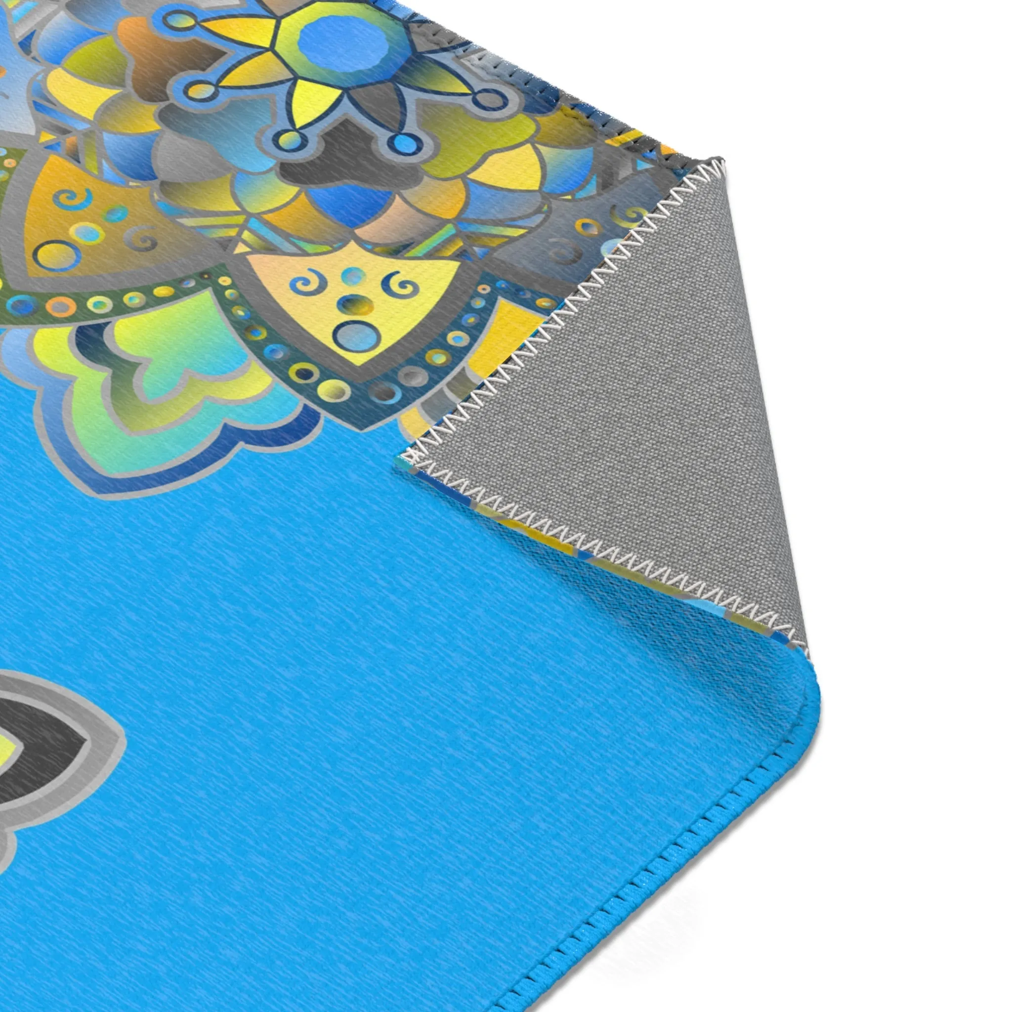 Area Rugs Featuring Hand-Drawn Mandala Designs