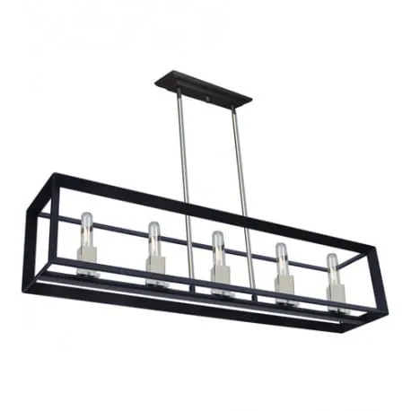 Artcraft Design Vineyard, Ceiling Light, Hanging Light, Black and Chrome