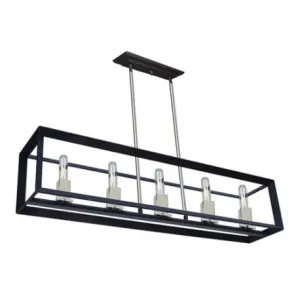 Artcraft Design Vineyard, Ceiling Light, Hanging Light, Black and Chrome