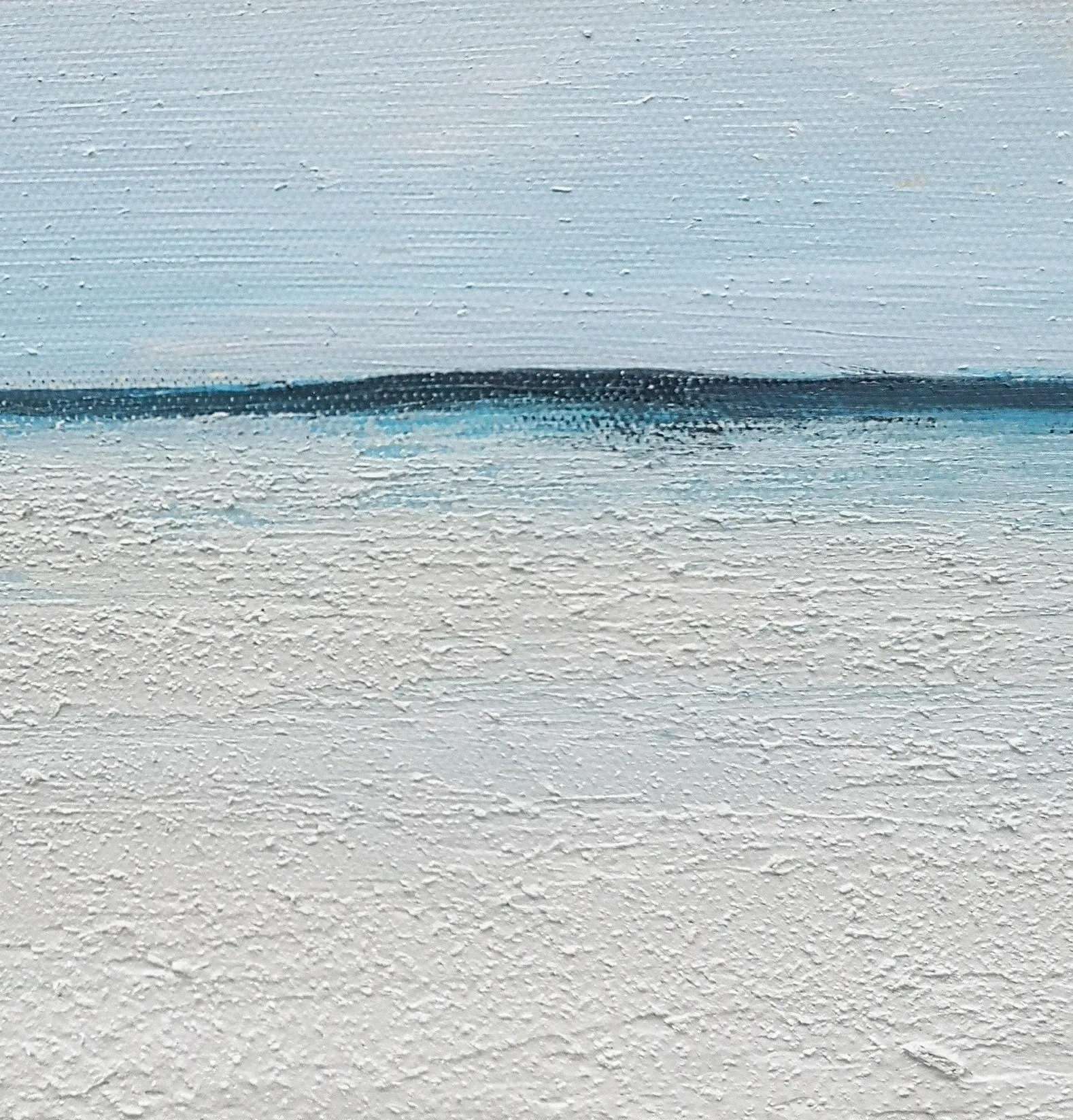 Beach Painting on Canvas Blue Ocean Painting Bedroom Ap103