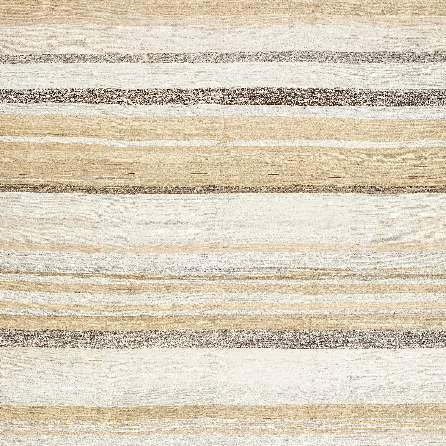 Beige Flatweave Hemp Rug - 8'8" x 10'11"