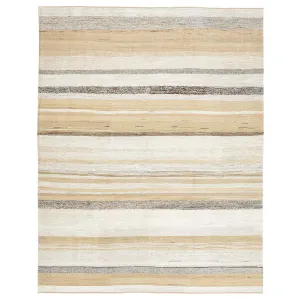 Beige Flatweave Hemp Rug - 8'8" x 10'11"