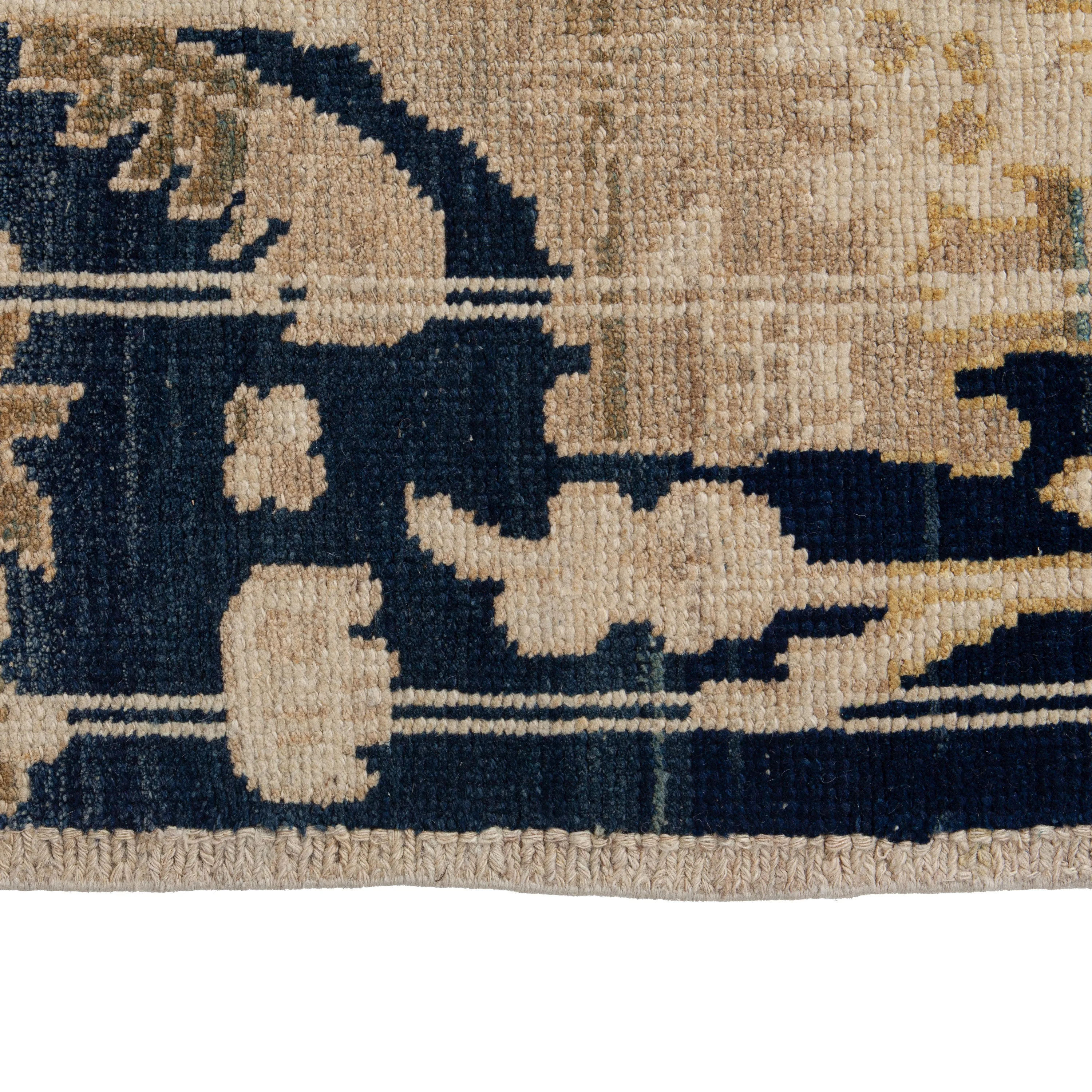 Black Flatweave Wool Runner - 5'4" x 15'04"