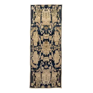 Black Flatweave Wool Runner - 5'4" x 15'04"