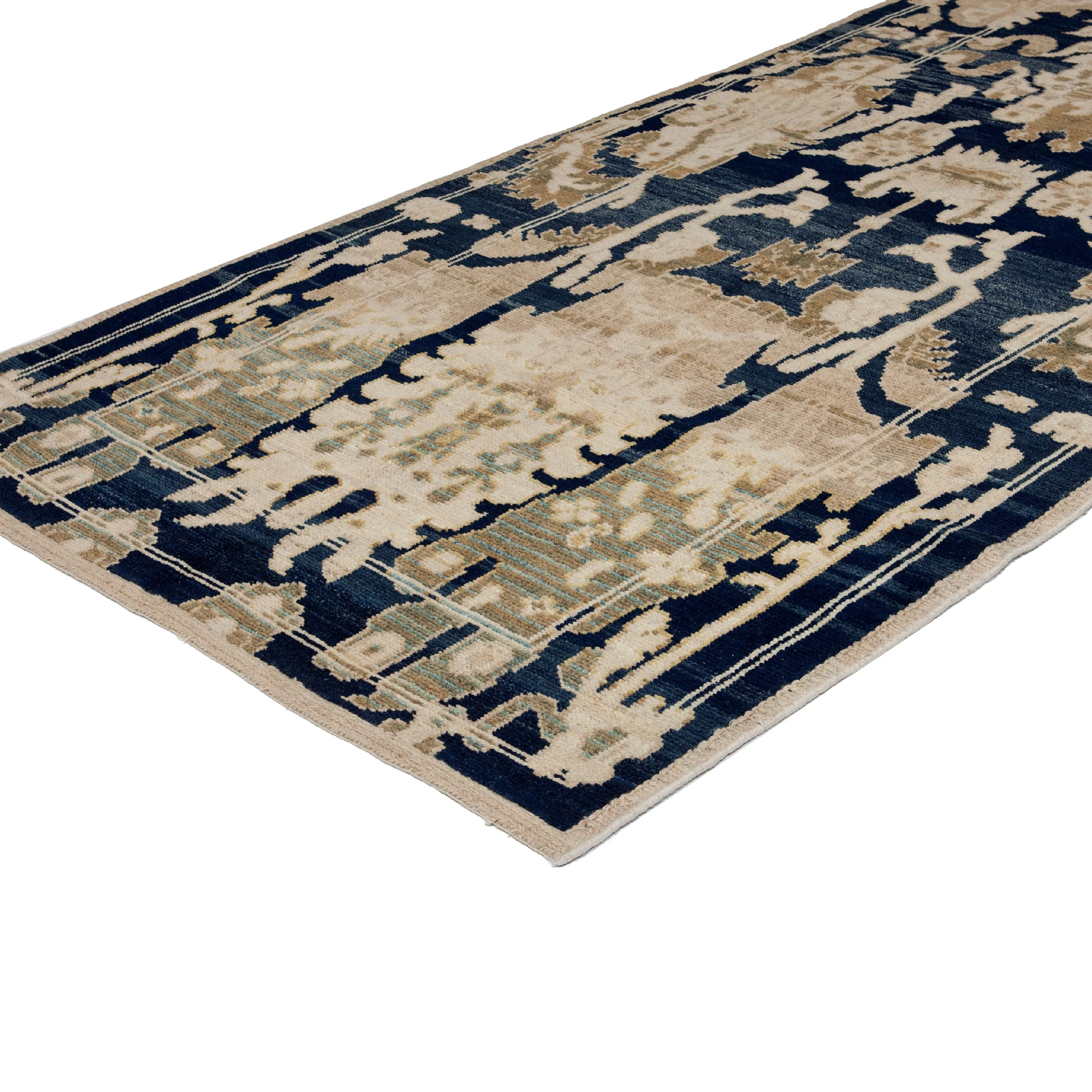 Black Flatweave Wool Runner - 5'4" x 15'04"