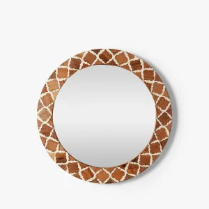 CASA DECOR White Imperial Wall Mirror for Entryways, Washrooms, Living Rooms Bedroom, Bathroom, Wall Basin, Study Room, Office