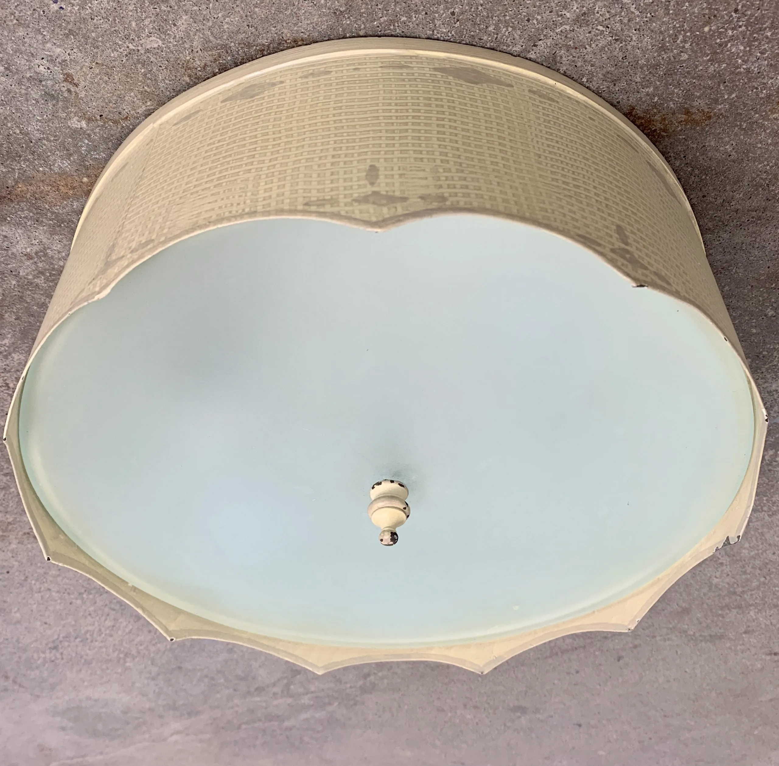 Ceiling Light, Vintage, Mid-Century, Flush-Mount