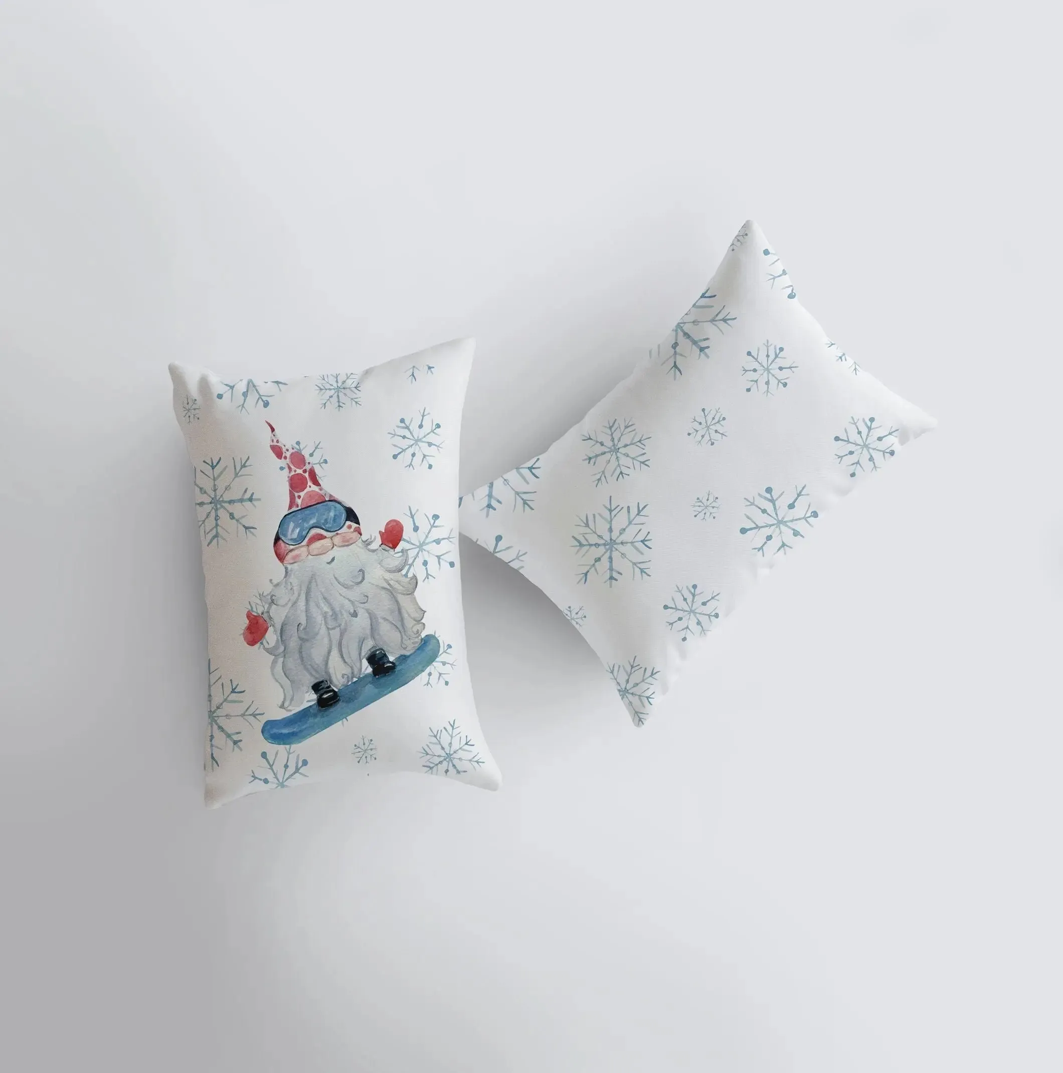 Christmas Gnome Snowboarding | 12x18 | Christmas Throw Pillow | Merry Christmas | Home Décor | Christmas Décor | Christmas Gift