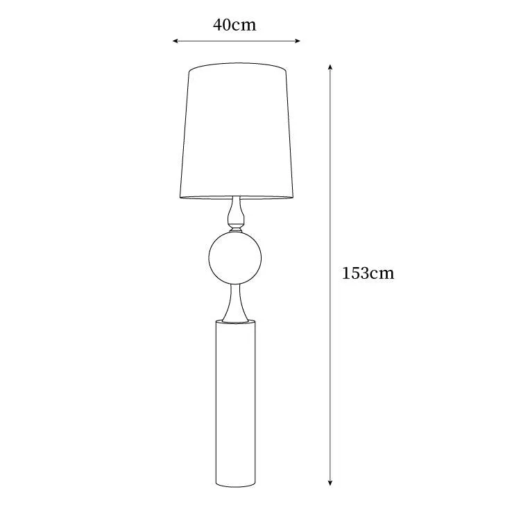 Chrome Bubble Floor Lamp 15.7″- 60.2″