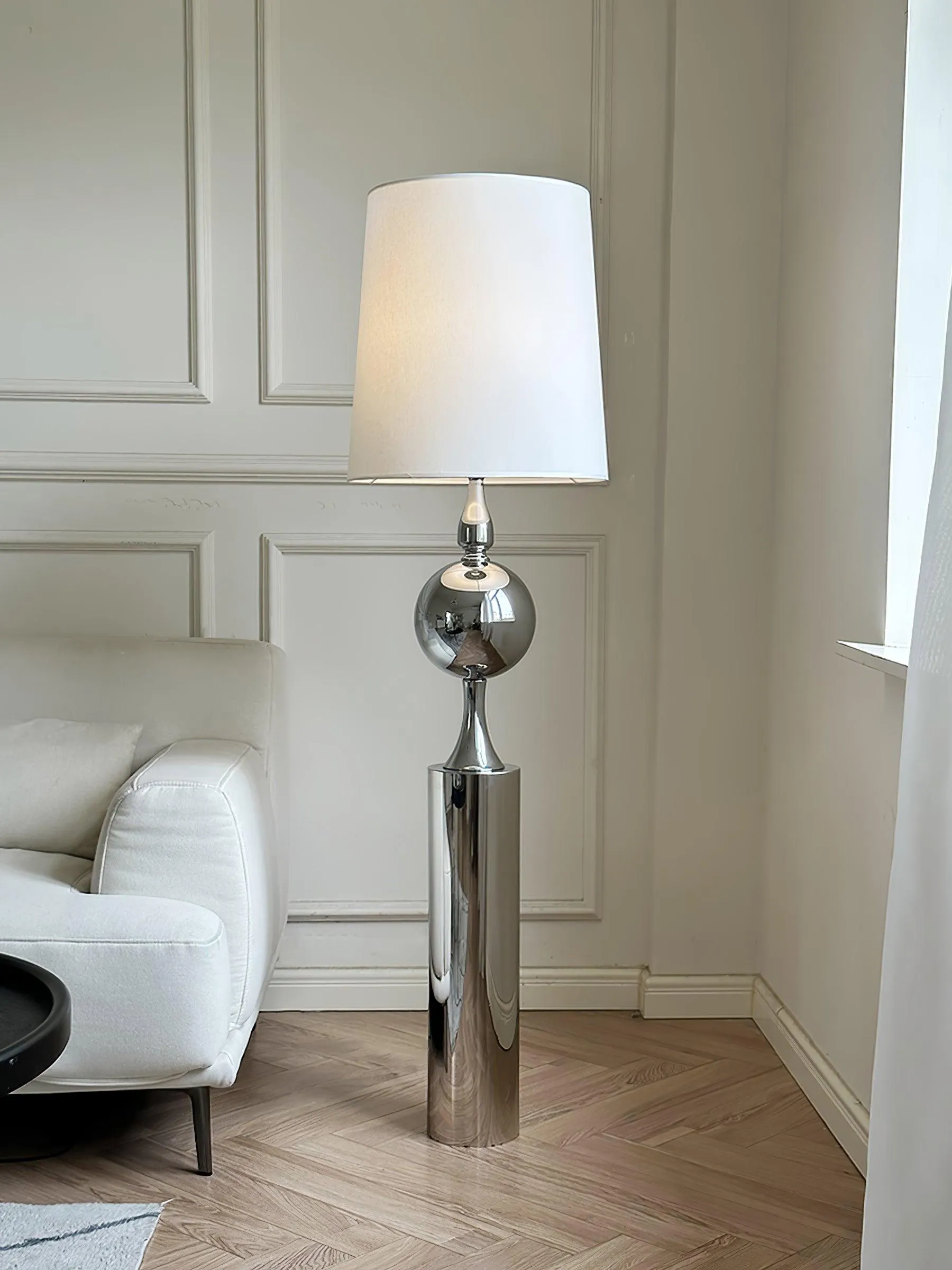 Chrome Bubble Floor Lamp 15.7″- 60.2″