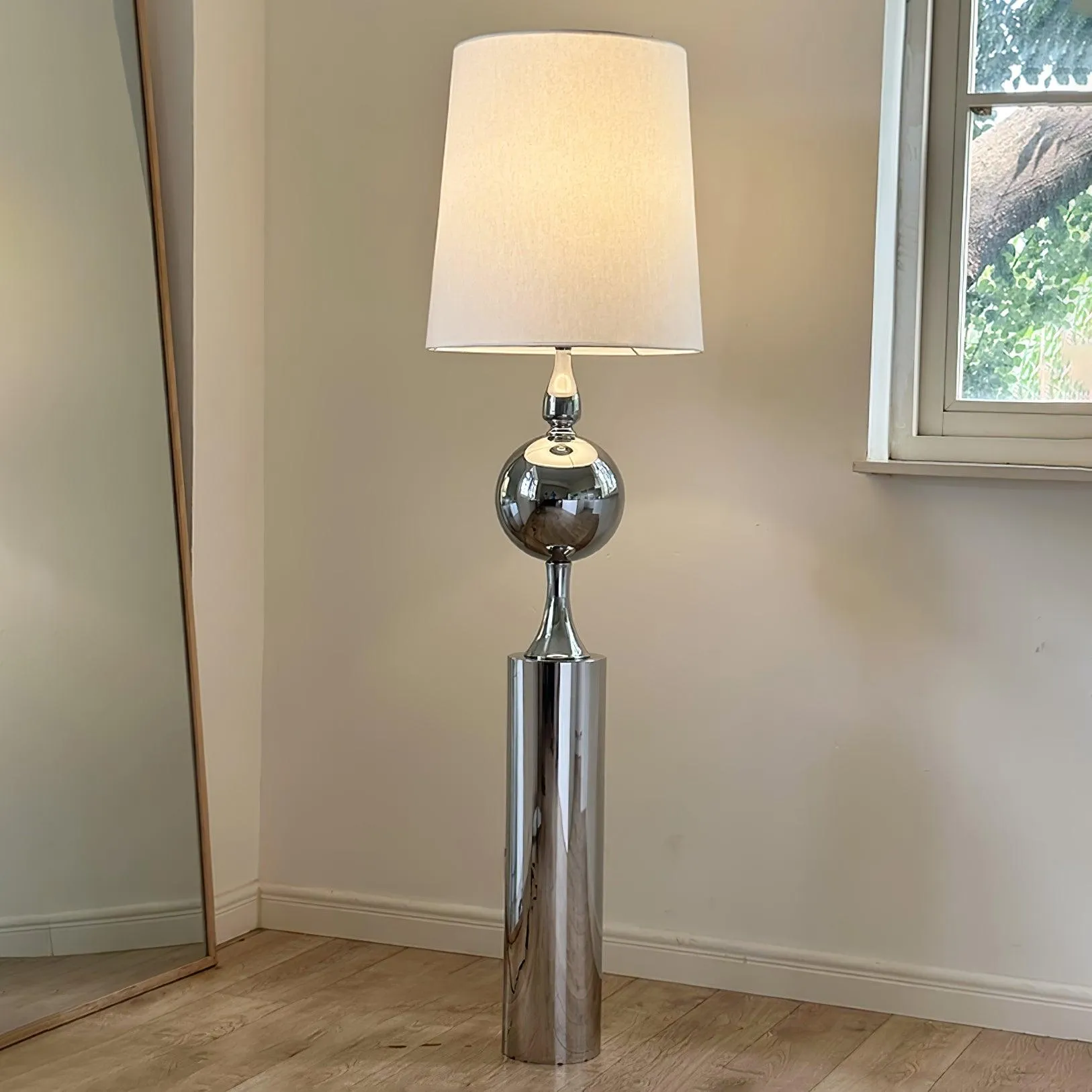 Chrome Bubble Floor Lamp 15.7″- 60.2″