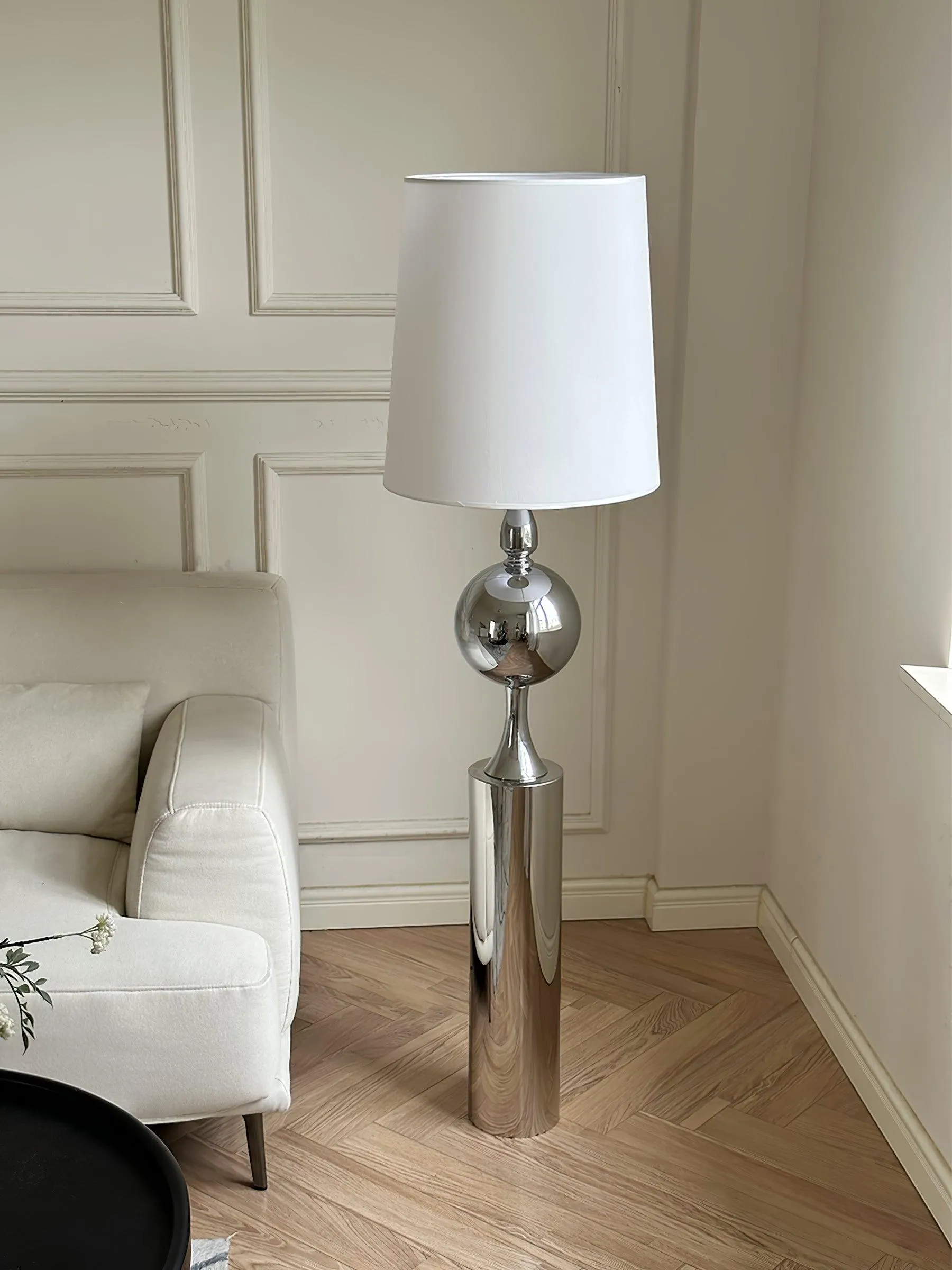 Chrome Bubble Floor Lamp 15.7″- 60.2″