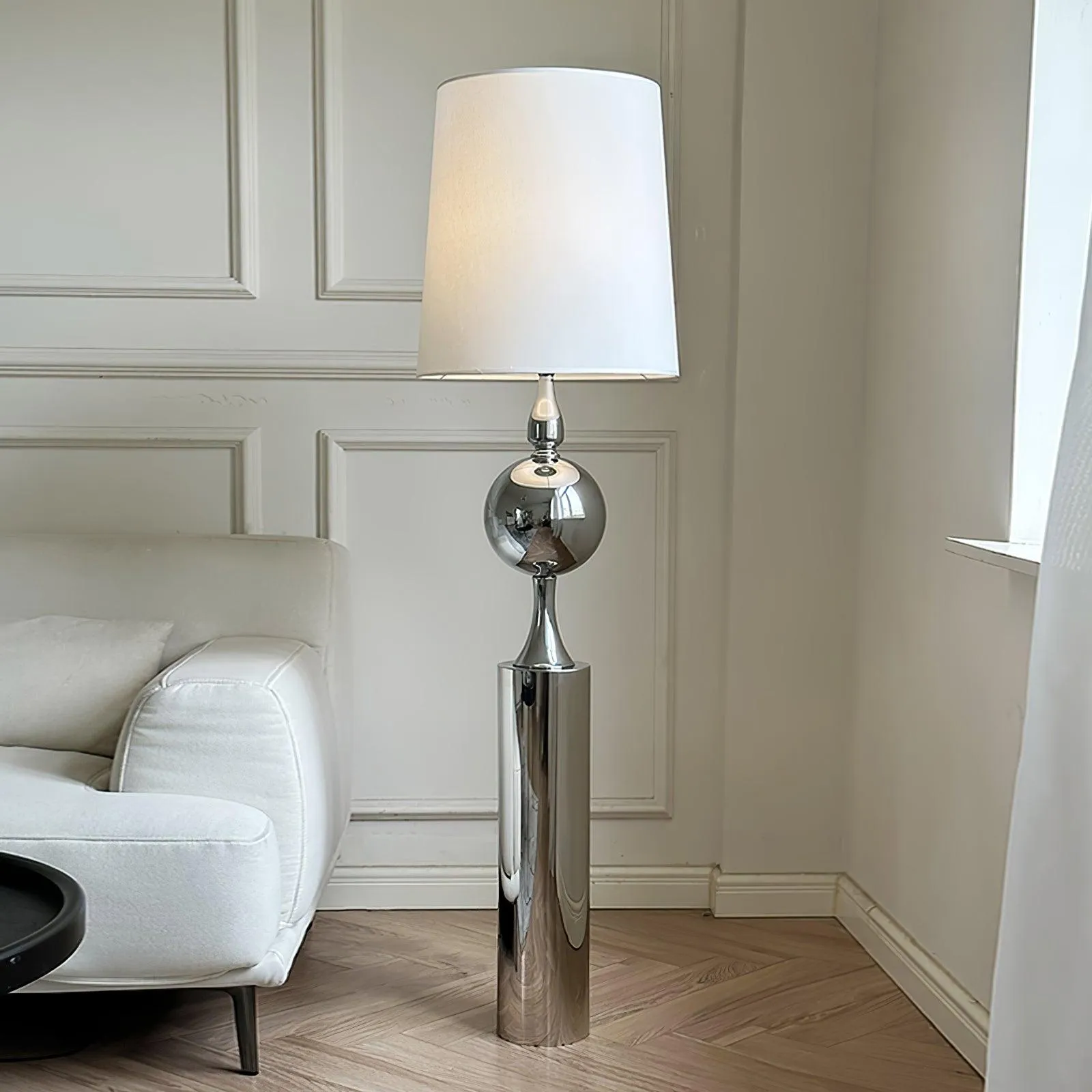 Chrome Bubble Floor Lamp 15.7″- 60.2″