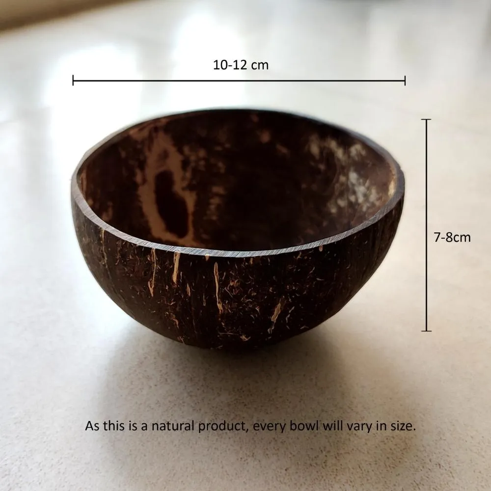 Coconut Shell Bowls | Serveware | Salad Bowls | Large | Single