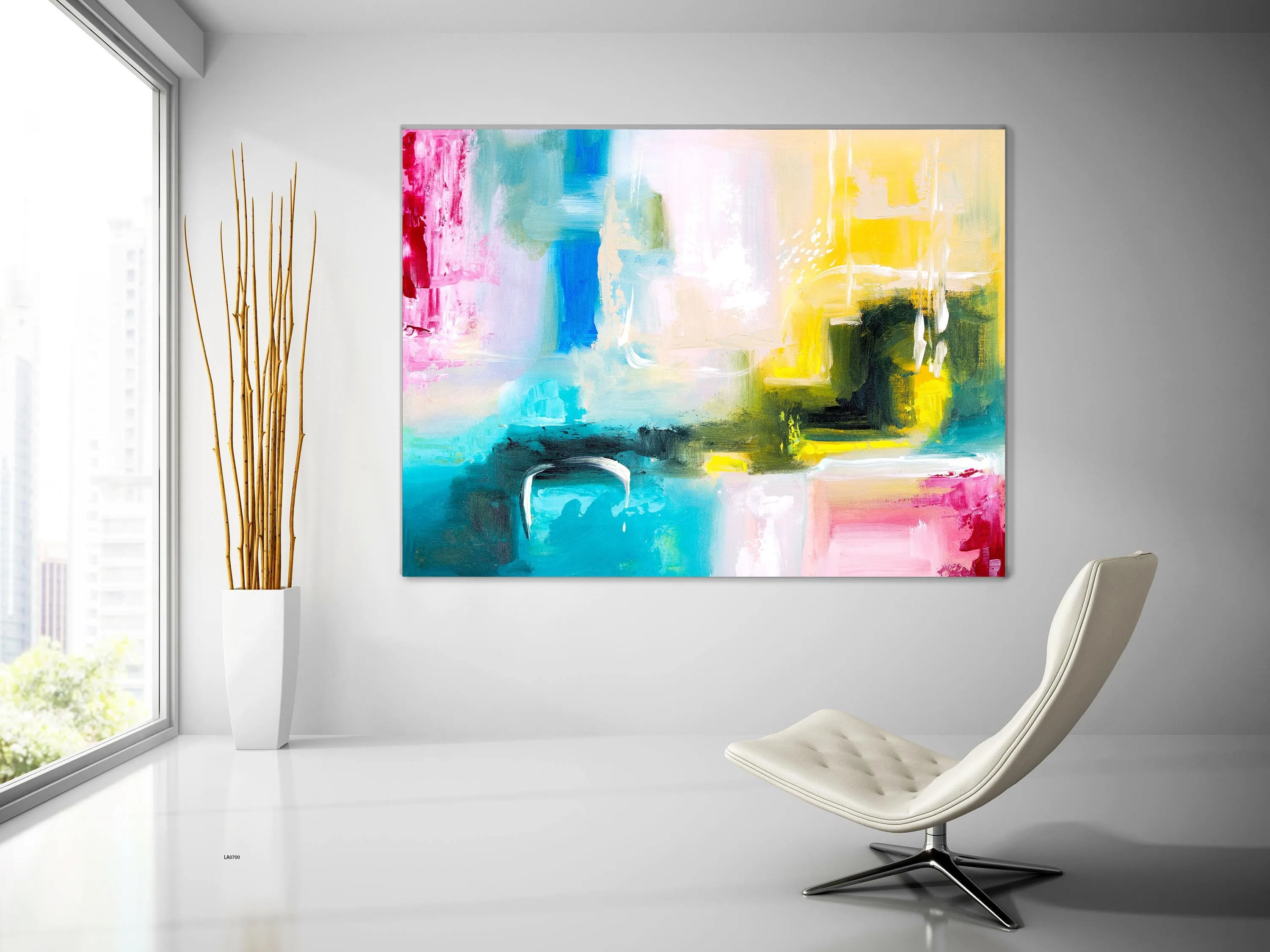 Colorful Abstract Painting Contemporary Wall Art Modern Artwork Qp010