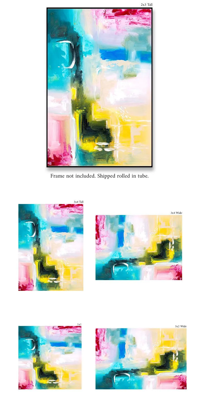 Colorful Abstract Painting Contemporary Wall Art Modern Artwork Qp010