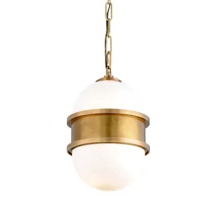 Corbett Lighting Broomley Solid Brass Mid Century 1lt Ceiling Pendant