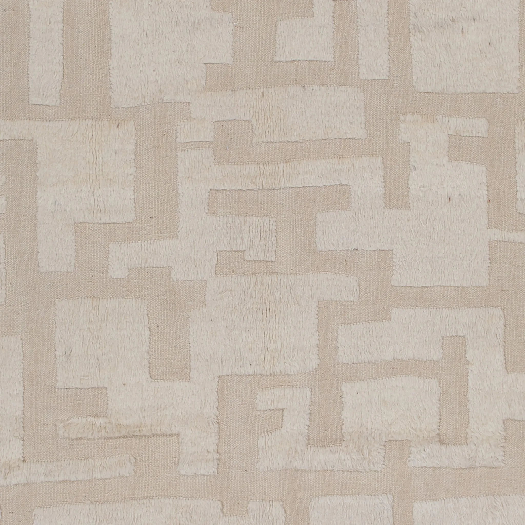 Cream Modern Wool Rug - 8'2'' x 11'3''