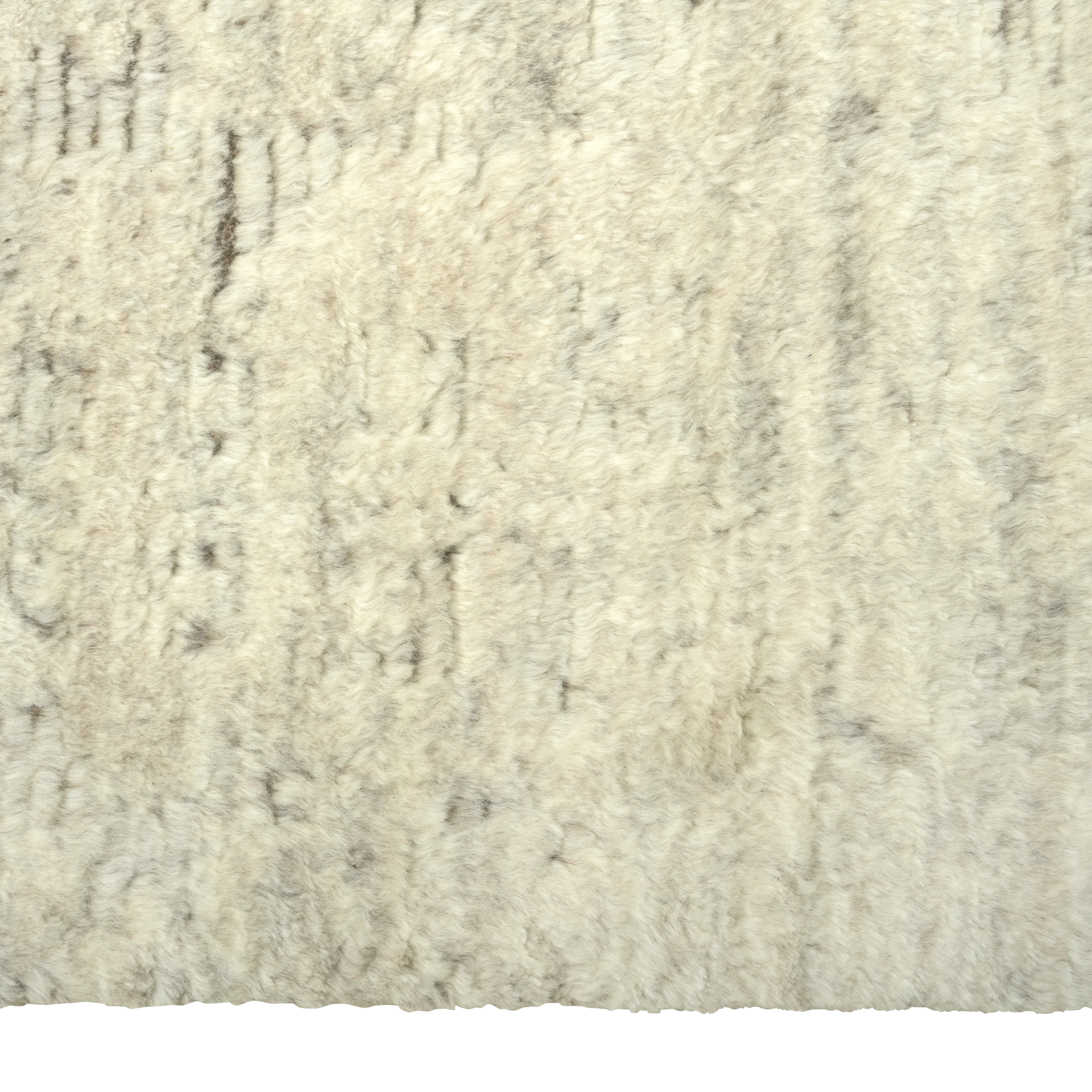Cream Moroccan Wool Rug - 7'10" x 10'2"