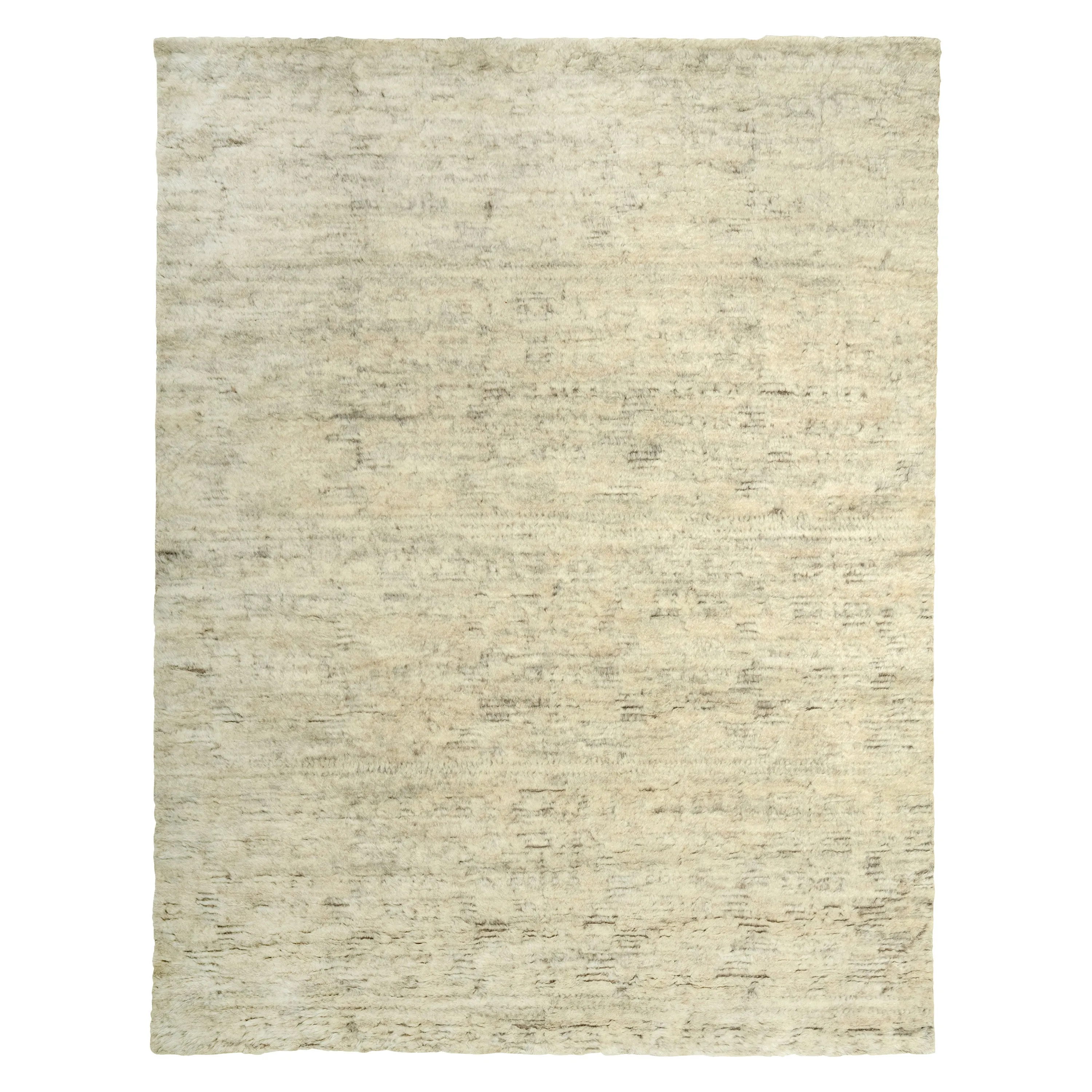 Cream Moroccan Wool Rug - 7'10" x 10'2"