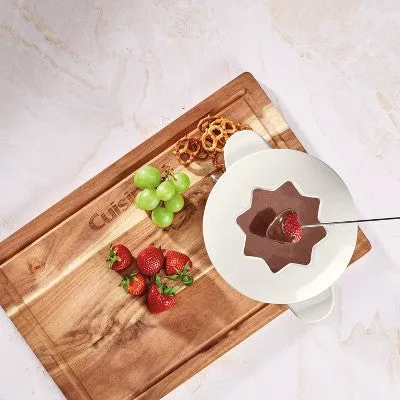 Cuisinart 1.5qt Cast Iron Fondue Maker - Hearth & Hand with Magnolia Cream
