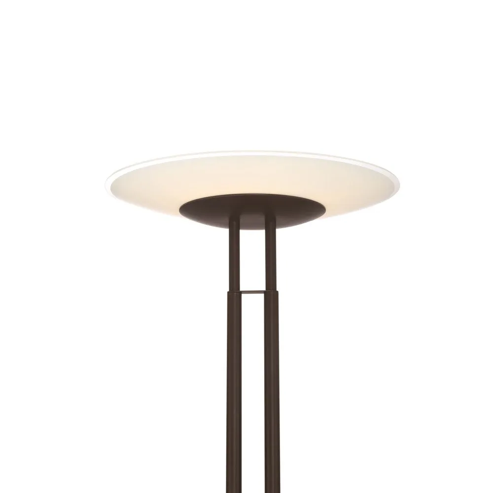 Dubai LED Torchiere Lamp in Bronze