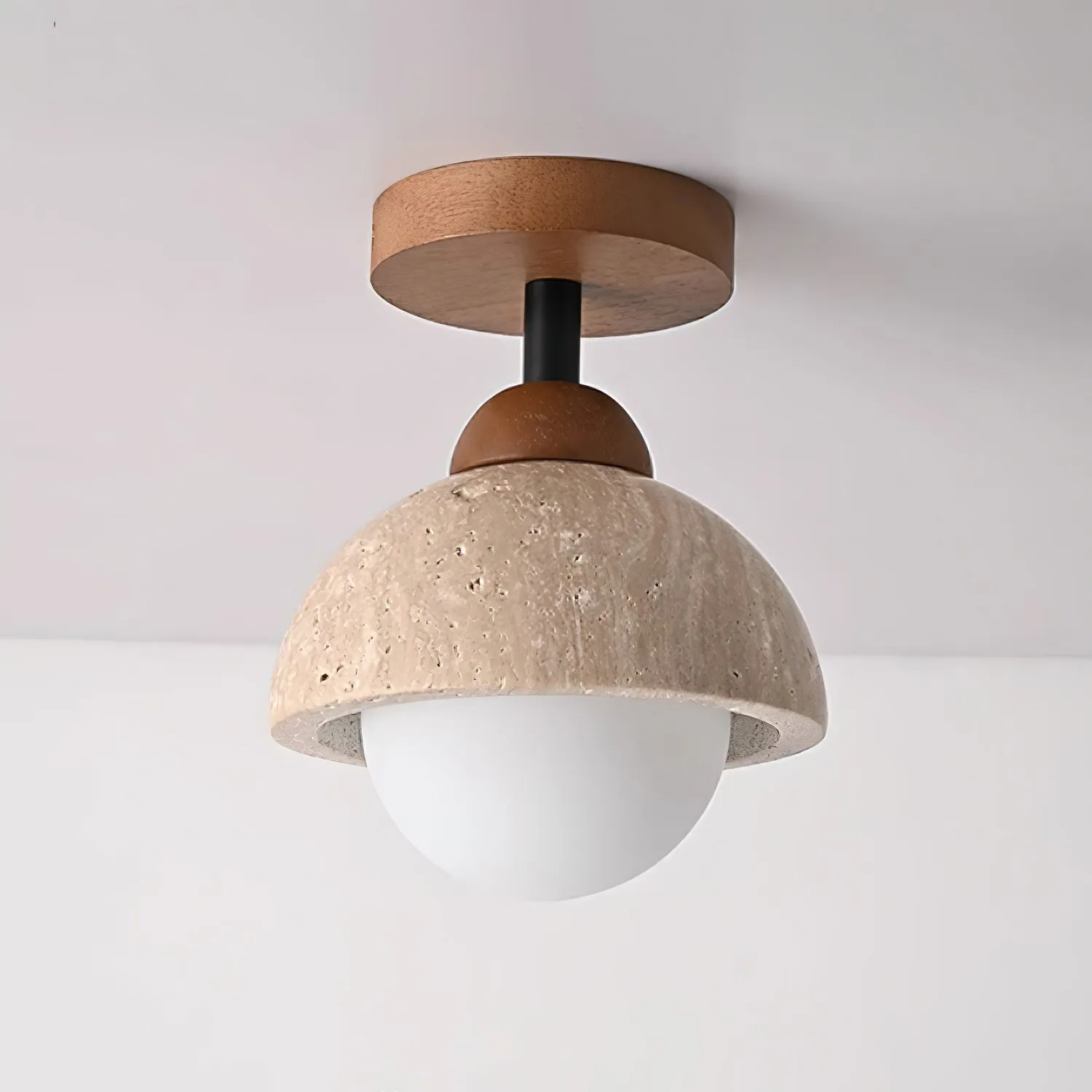 Eala Travertine Ceiling Lamp