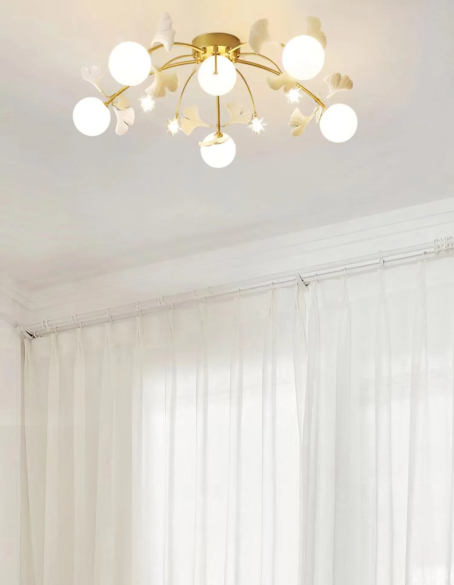 Gingko Glass Ball Ceiling Light
