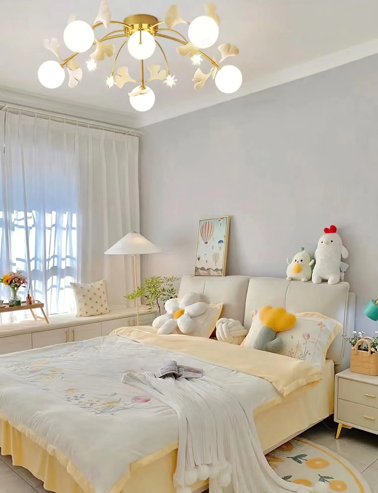 Gingko Glass Ball Ceiling Light