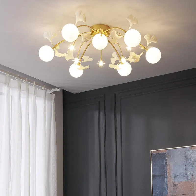 Gingko Glass Ball Ceiling Light