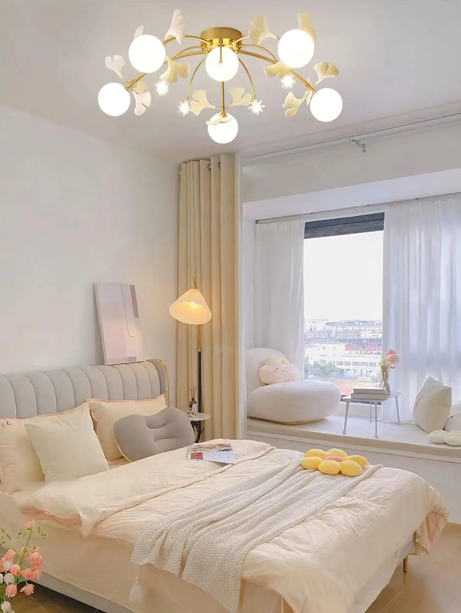 Gingko Glass Ball Ceiling Light