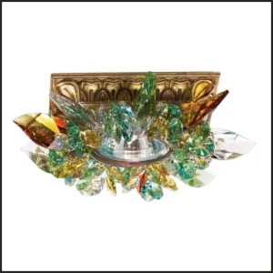 Gold Metal Square Ceiling Spotlight With Premium Elements