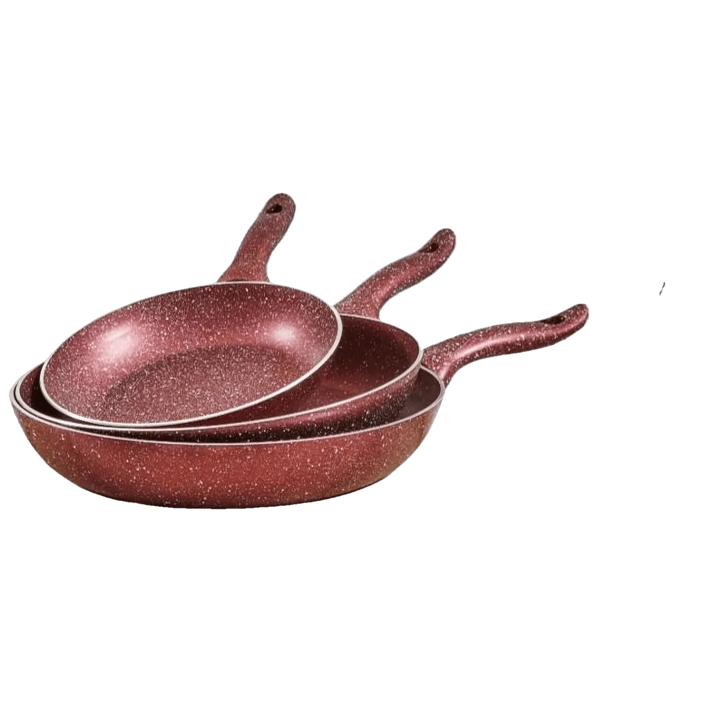 Granite plus frying pan set 3 pcs