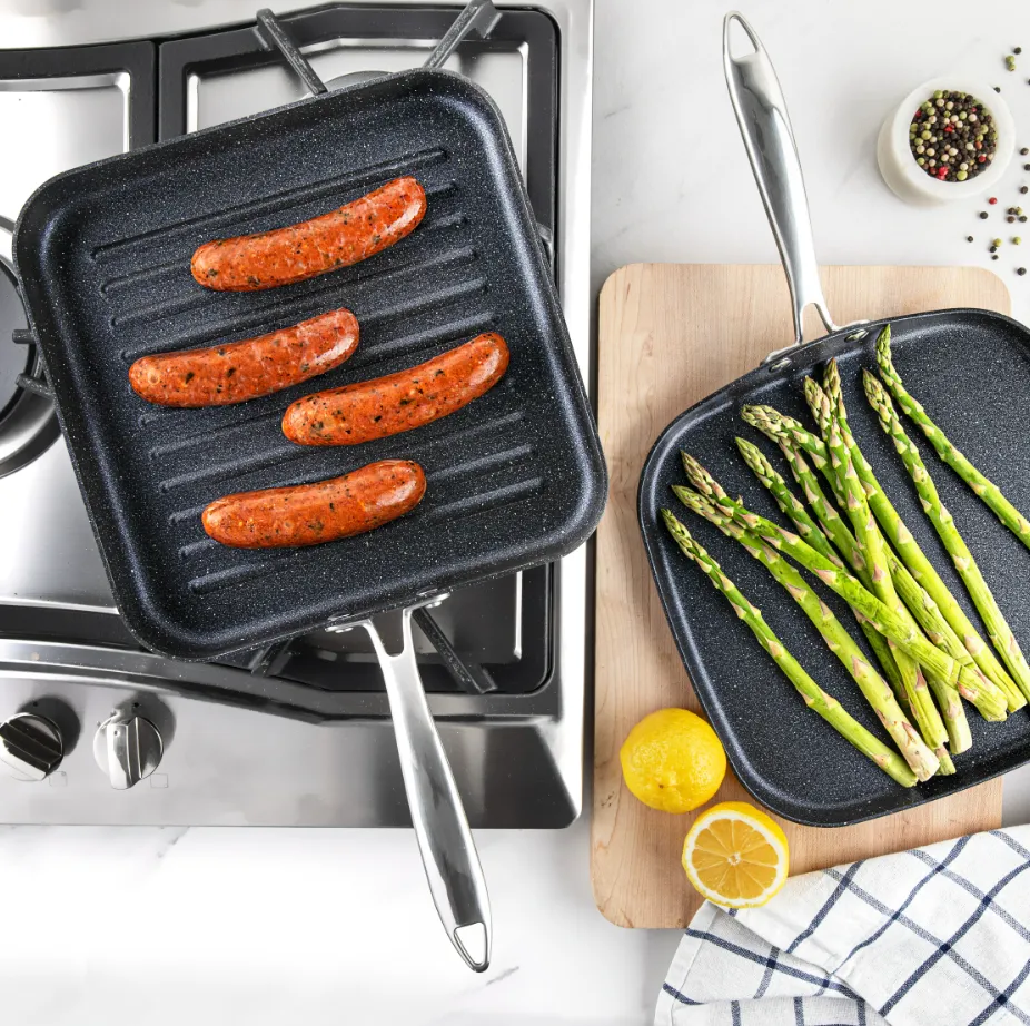 Granitestone Pro Series Hard Anodized Grill & Griddle Set
