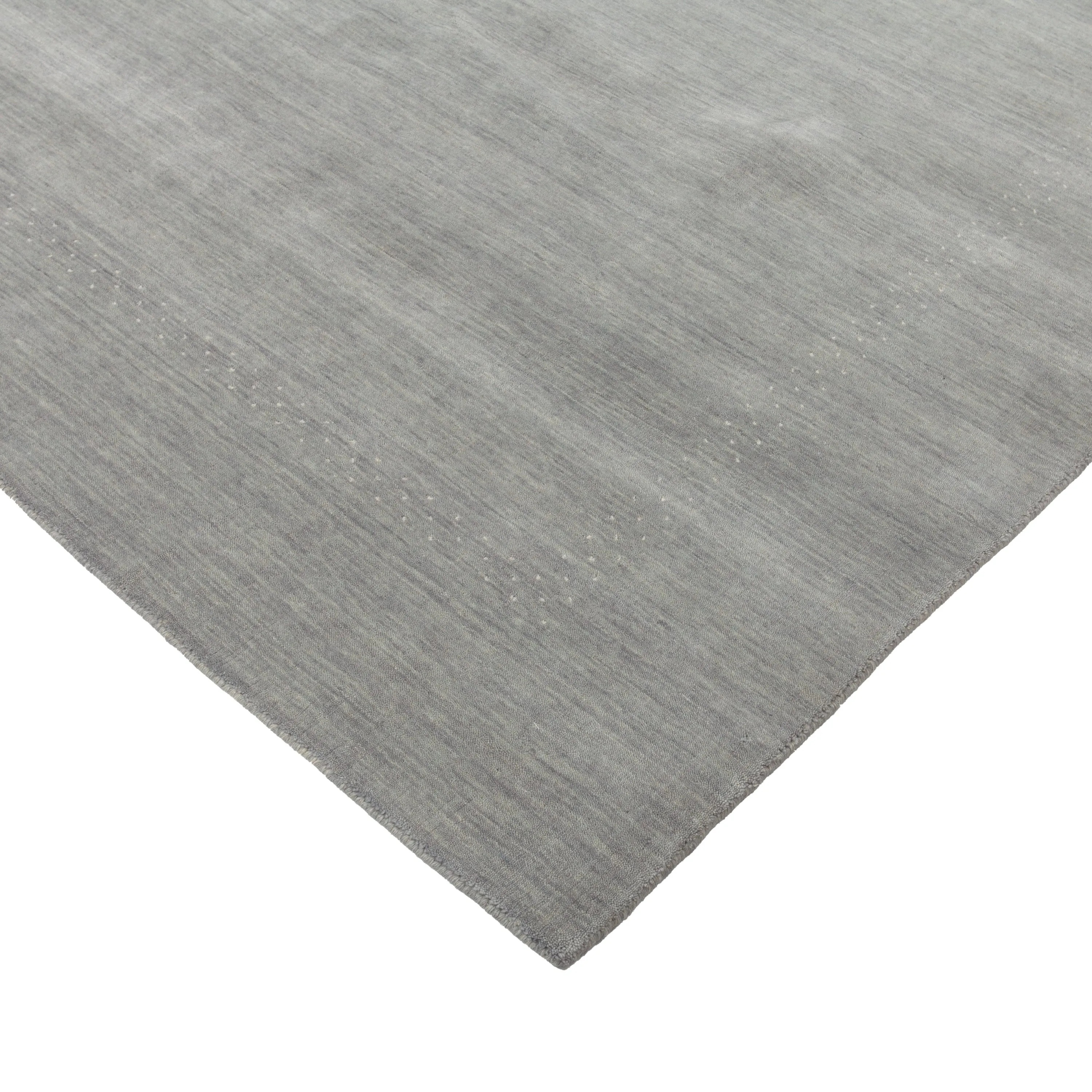 Grey Solid Indo Gabbeh Rug - 8'2" x 10'1"